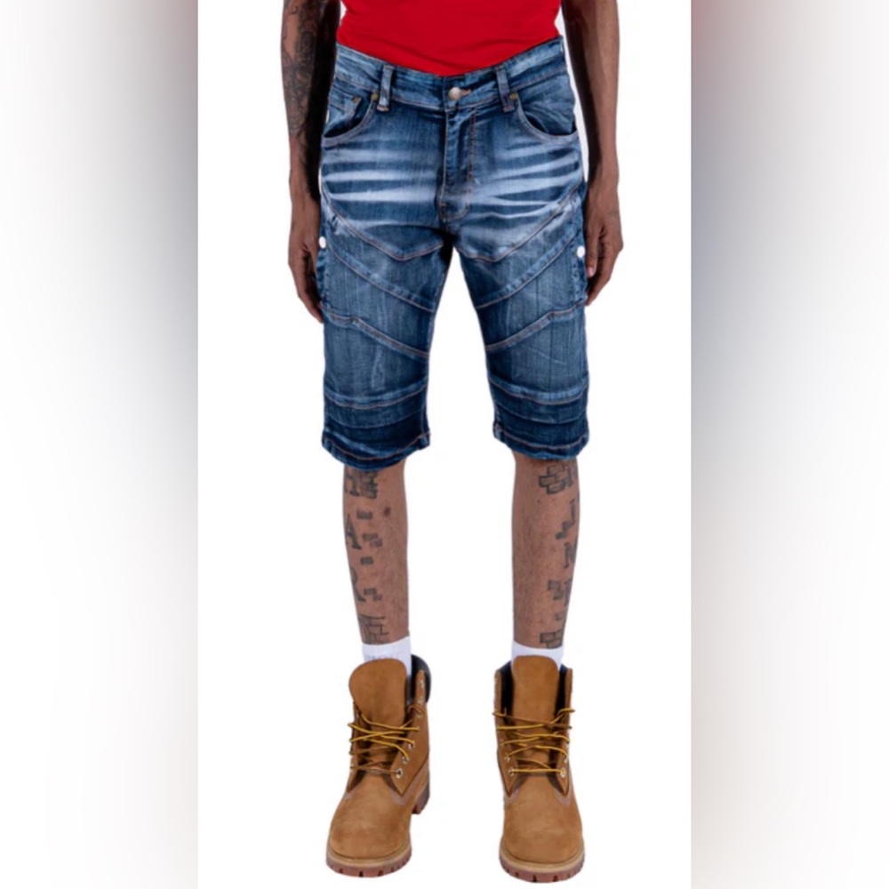 Black Wash Men Denim Shorts